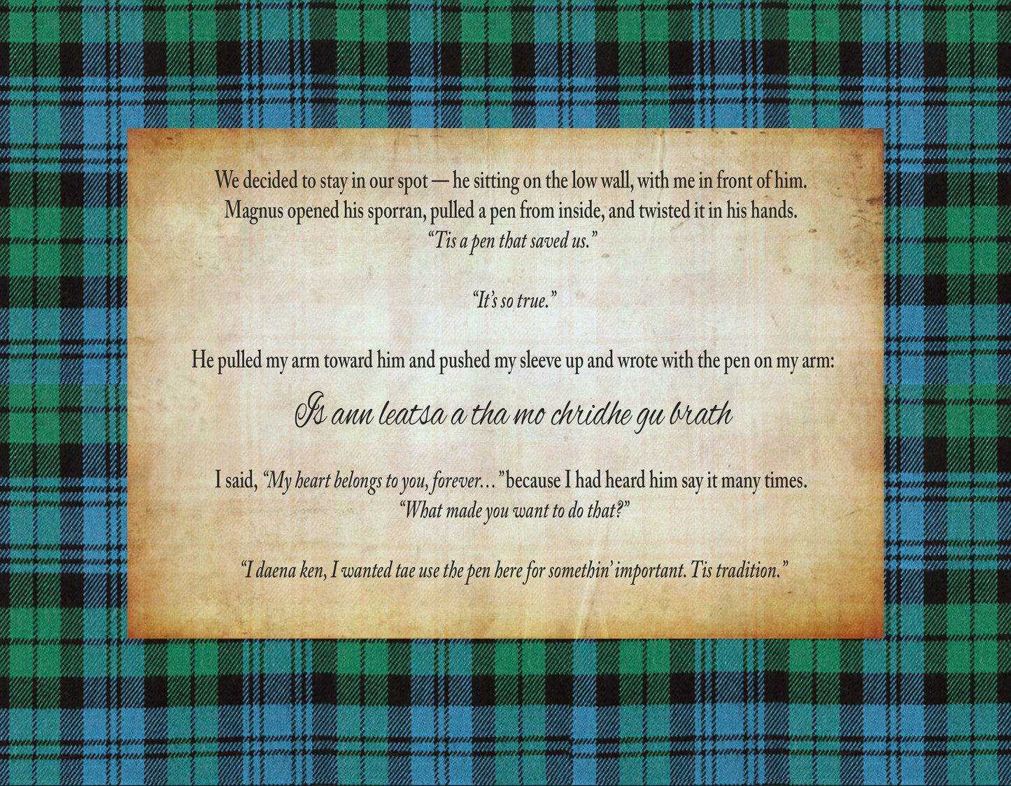 Kaitlyn and the Highlander Quotes Calendar 2025